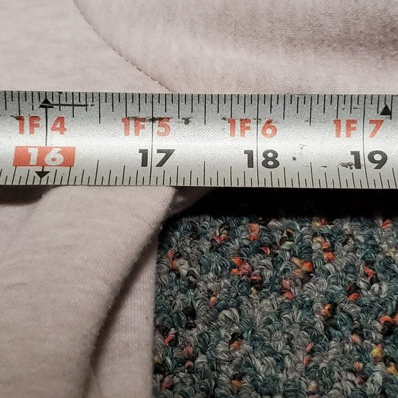 Fabletics Cowl Neck Zaylee Fleece Hoodie Heathered Pink/Gray Size Small S‎ - Picture 7 of 8